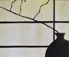 Japanse tak, acryl, 60 x 80 cm